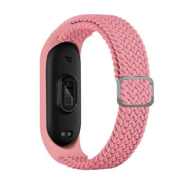 Beline pasek Mi Band 9/8 Nylon różowy/pink