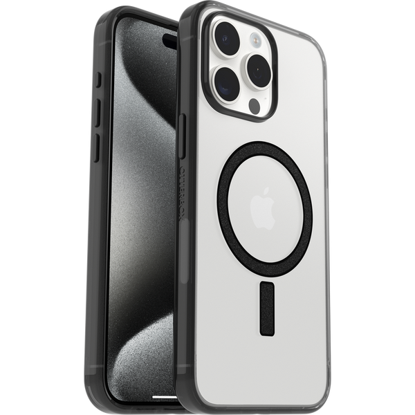 OTTERBOX MAGSAFE SILICONE CASE  IPHONE 15 PRO MAX Seria Lumen (black) WITHOUT PACKAGING