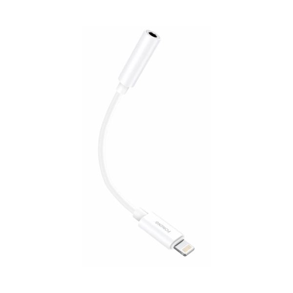 FONENG adapter BM20 Lightning - JACK 3.5MM 0.1M Biały