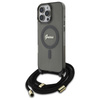 Guess GUHMP16LHCTSGNSK iPhone 16 Pro     6.3" czarny/black hardcase Crossbody Cord Script MagSafe