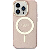Guess GUHMP14LHCMCGP iPhone 14 Pro 6.1"różowy/pink hardcase Glitter Gold MagSafe