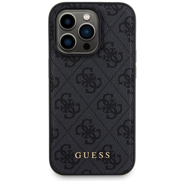 Zestaw Guess GUBPM5P13X4GEMGK iPhone13 Pro Max 6.7" hardcase + Powerbank 5000mAh MagSafe czarny/black 4G Metal Logo