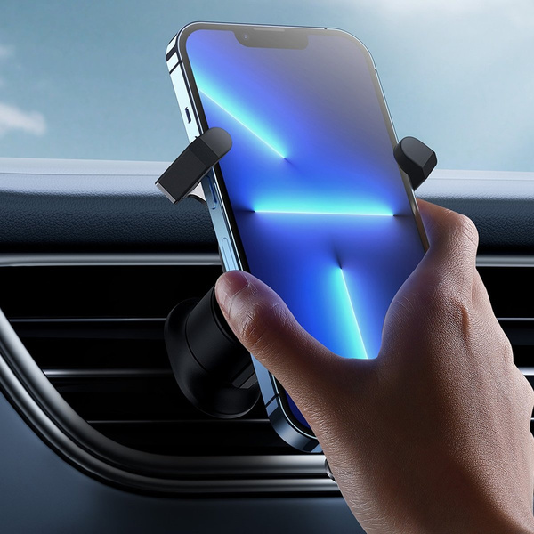 Baseus grawitacyjny uchwyt samochodowy na telefon na kratkę nawiewu biały (SUWX000002)