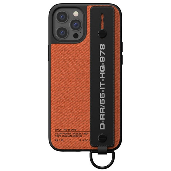 Diesel Handstrap Case Utility TwilliPhone 12 Pro Max czarno-pomarańczowy/black-orange 44289