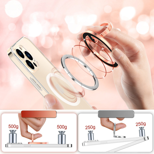 KINGXBAR KATIE SERIES STYLISH MAGNETIC HOLDER STAND FOR SMARTPHONE PINK