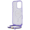 Guess GUHMP16LHCTSGNSU iPhone 16 Pro     6.3" fioletowy/purple hardcase Crossbody Cord Script MagSafe