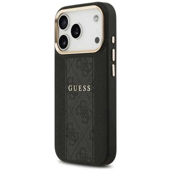 Etui Guess 4G Stripe MagSafe do iPhone 17 Pro czarny