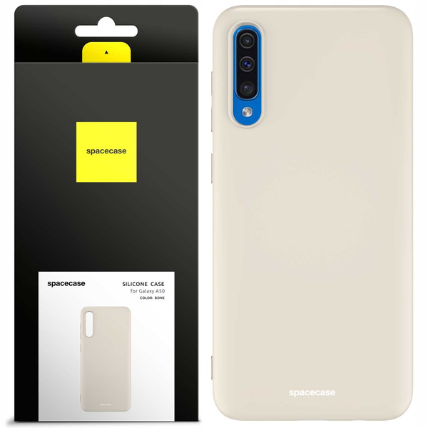 Spacecase Etui Silicone Case Galaxy A50 bone