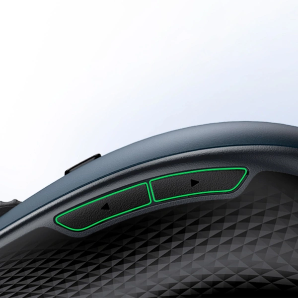 Ugreen MU101 ergonomic wireless mouse Bluetooth 2.4 GHz - blue