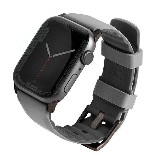 Pasek UNIQ Linus na Apple Watch 1/2/3/4/5/6/7/8/SE/SE2/Ultra 42/44/45/49mm - szary