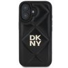 DKNY DKHCP16SPQDSLK iPhone 16 6.1"czarny/black Quilted Stack Logo