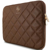 Guess Sleeve GUCS14ZPSQSSGW 14"brązowy/brown Quilted 4G