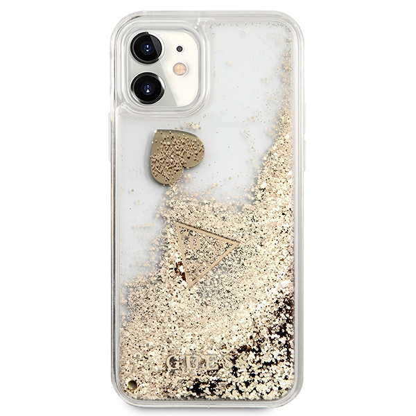 Guess GUOHCN61GLHFLGO iPhone 11 / Xr6,1" gold/złoty hardcase Glitter Charms
