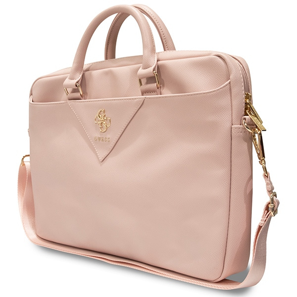 Guess Torba GUCB15ZPGSTEGP 16"różowy/pink Triangle 4G