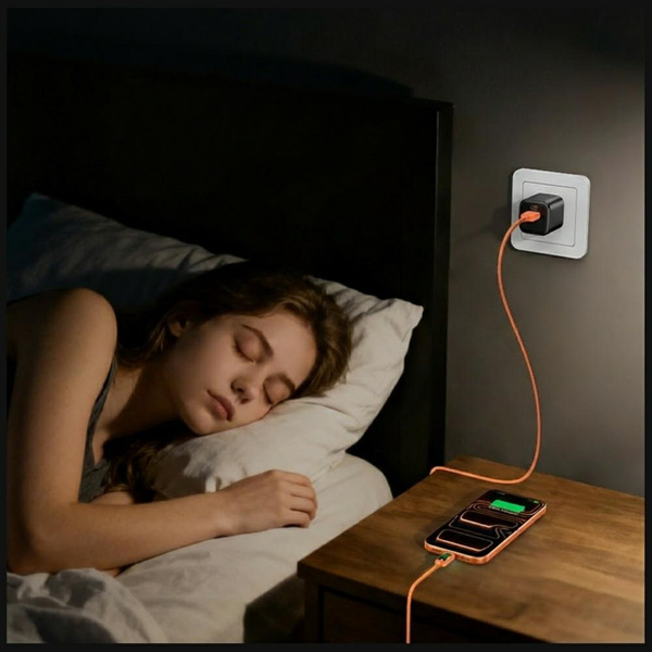 Kabel USAMS U92 18W USB-C do USB-A 1.2m  pomarańczowy