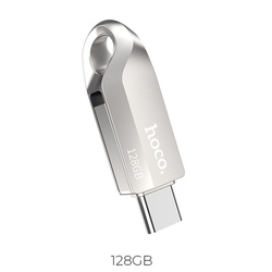 Pendrive 128GB USB 3.0 (USB A + USB C) Hoco UD8 nikiel