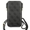 Guess Torebka na telefon GUHCP12M4GPSGR6,1" szary/grey 4G Metal Logo