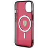 Etui Ferrari Translucent MagSafe na iPhone 14 - czerwone