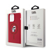 KARL LAGERFELD KLHMP15XSCMKCRHR IPHONE 15 PRO MAX 6.7" CZERWONY/RED HARDCASE SILICONE KARL & CHOUPETTE RING MAGSAFE