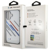 BMW BMHCP16S23HTRAG iPhone 16 6.1"        szary/grey hardcase Motorsport IML Random Stripes
