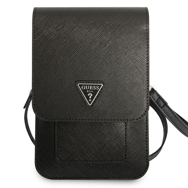 GUESS TOREBKA GUWBSATMBK CZARNY/BLACK SAFFIANO TRIANGLE