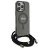 Guess GUHMP16LHCTSGNSK iPhone 16 Pro     6.3" czarny/black hardcase Crossbody Cord Script MagSafe