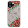 Guess GUHMP16SP4ROPEMCP iPhone 16 6.1"   różowy/pink hardcase 4G Flowers Print MagSafe