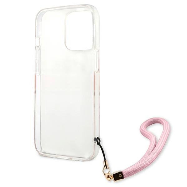 Guess GUHCP13XKCABPI iPhone 13 Pro Max6,7" różowy/pink hardcase Camo Strap Collection
