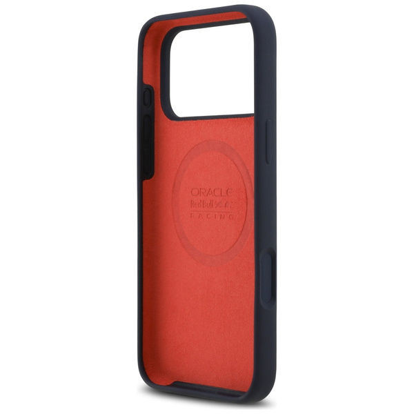 Etui Red Bull Silicone Oversize Vertical Logo MagSafe do iPhone 17 Pro Max granatowy