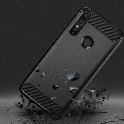 CASE ETUI CARBON LUX CZARNY HUAWEI P SMART PRO 2020
