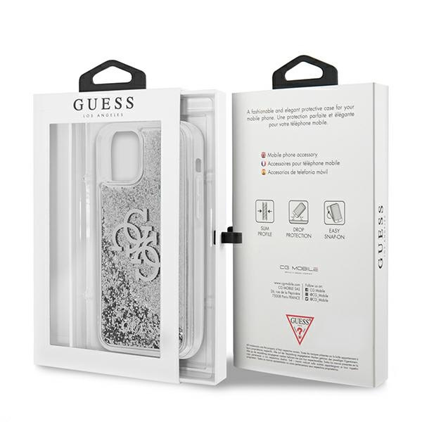 Guess GUHCP12LLG4GSI iPhone 12 Pro Max6,7" srebrny/silver hardcase 4G Big Liquid Glitter