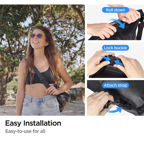 Torba Spigen Aqua Shield A630 wodoodporna 20 l + torba 2 l - czarna