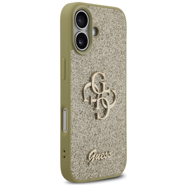 Etui Guess Fixed Glitter Big 4G do       iPhone 17 złoty