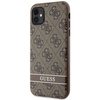 Guess GUHCN61P4SNW iPhone 11 / Xrbrązowy/brown hardcase 4G Stripe