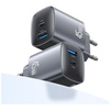 Ładowarka sieciowa USAMS CC290 T66 45W   GaN 1xUSB-A 1xUSB-C tarnish