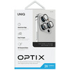 UNIQ Optix Aluminium Camera Lens Protector iPhone 14 Pro 6.1" / 14 Pro Max 6.7" sterling silver szkło na obiektyw aparatu z aplikatorem