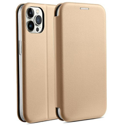 Beline Etui Book Magnetic iPhone 15 Pro 6,1" złoty/gold