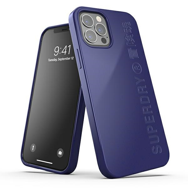 SUPERDRY SNAP CASE COMPOSTABLE IPHONE 12/12 PRO  NAVY BLUE