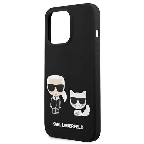 KARL LAGERFELD KLHCP13XSSKCK IPHONE 13 PRO MAX 6.7 "HARDCASE BLACK/BLACK SILICONE KARL & CHUPETTE