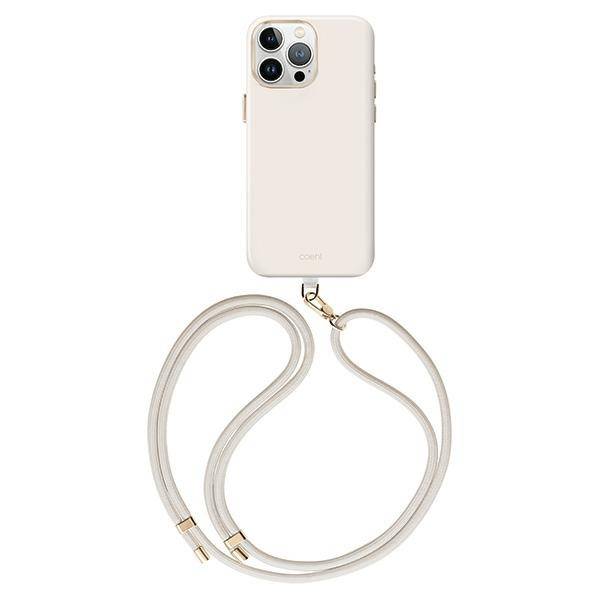 Uniq Coehl Creme Magnetic Charging case for iPhone 15 Pro - light gray