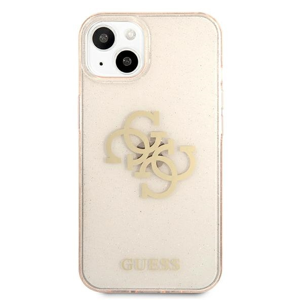 Guess GUHCP13SPCUGL4GGO iPhone 13 mini5,4" złoty/gold hard case Glitter 4G Big Logo