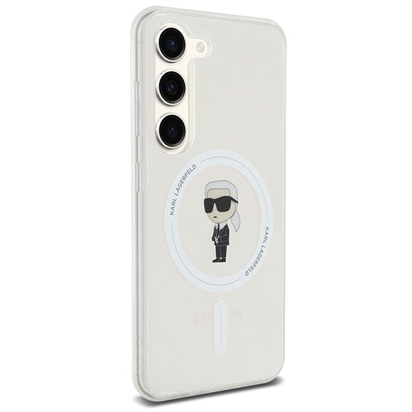 KARL LAGERFELD KLHMS24SHFCKNOT S24 S921 TRANSPARENT HARDCASE IML IKONIK MAGSAFE