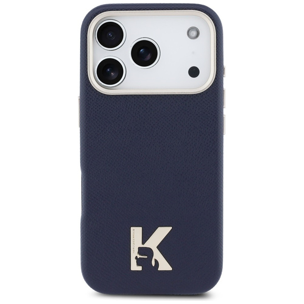 Etui Karl Lagerfeld Karl Head Logo MagSafe do iPhone 17 Pro niebieski