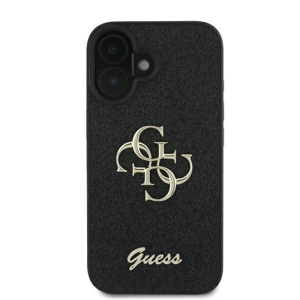Guess GUHCP16MHG4SGK iPhone 16 Plus 6.7" czarny/black hardcase Fixed Glitter Big 4G
