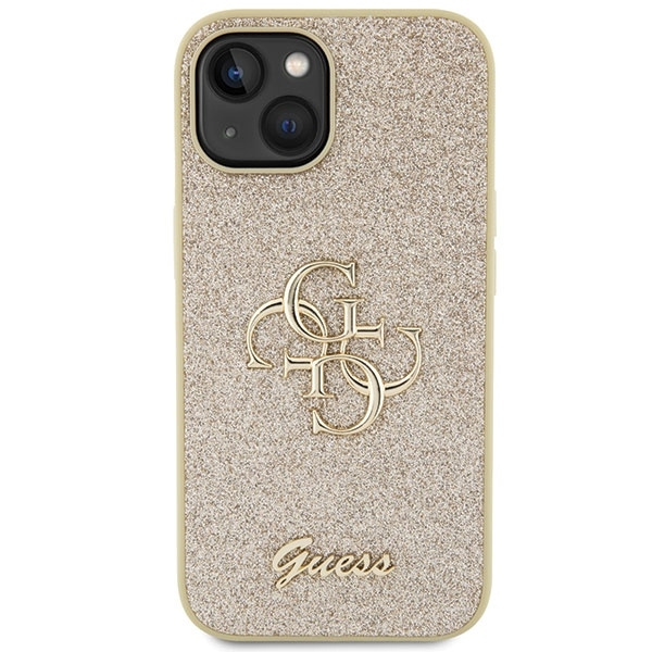 GUESS GUHCP15MHG4SGD IPHONE 15 PLUS / 14 PLUS 6.7 "GOLD / GOLD HARDCASE GLITTER SCRIPT BIG 4G