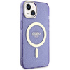 Guess GUHMP14MHCMCGU iPhone 14 Plus/ 15 Plus 6.7" purpurowy/purple hardcase Glitter Gold MagSafe