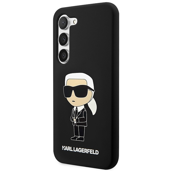 KARL LAGERFELD KLHCS23SSKNIKBCK S23 S911 HARDCASE BLACK/BLACK SILICONE IKONIK