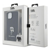 Etui Karl Lagerfeld Crossbody Saffiano Monogram Metal Pin Karl & Choupette na iPhone 15 - czarne