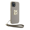 DKNY DKHCP15SPBSWSE iPhone 15 / 14 / 136.1" beżowy/beige hardcase Wrist Strap Stock Logo