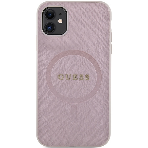 GUESS GUHMN61PSAHMCP IPHONE 11 / XR 6.1 "PINK / PINK HARDCASE SAFFIANO MAGSAFE